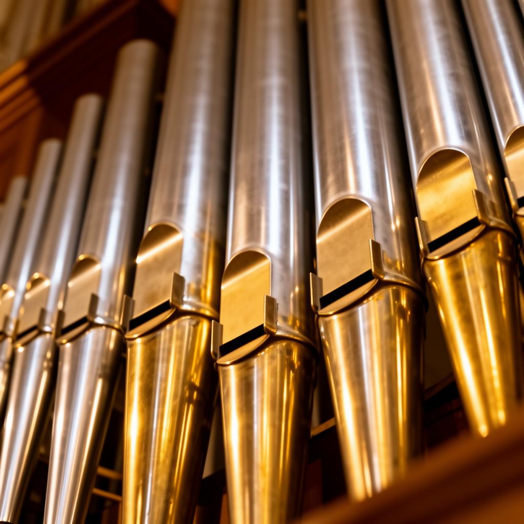 Organ pipes in a San Antonio sanctuary